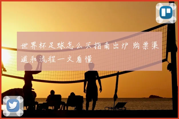 世界杯足球怎么买指南出炉 购票渠道和流程一文看懂
